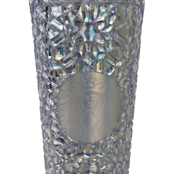 NWT Starbucks 2024 Sparkling Iridescent Unicorn Diamond Gemstone Venti Tumbler - Picture 4 of 13